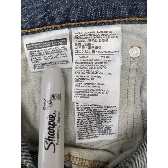 Levi's Jeans Men's 569 Loose Straight Fit Denim Size 36x32 Medium Wash - Picture 9 of 11